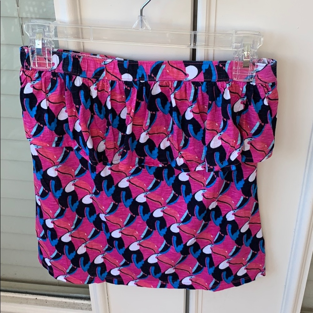 Strapless/sleeveless casual cotton top.